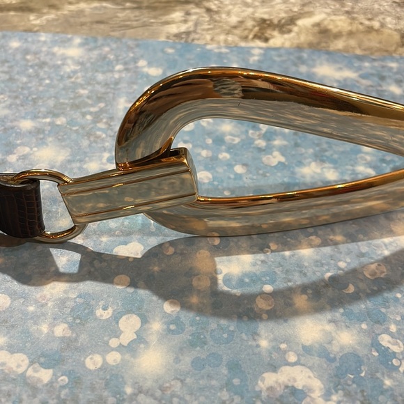 Chico's black Leather Belt. With beautifully Silver clasp join. Gorgeous - Picture 3 of 9